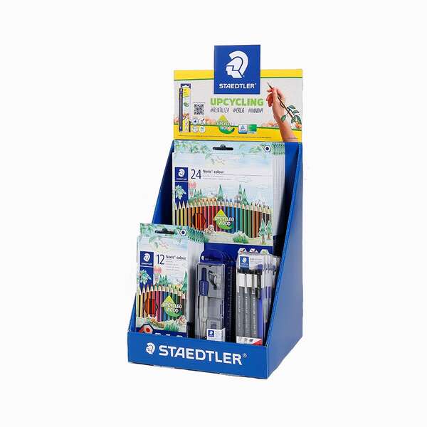 Staedtler Expositor de Sobremesa con 8ud 185 C12, 5ud 185 C24, 4ud 550 60, 6ud 308 S1 WP3 y 2ud de R