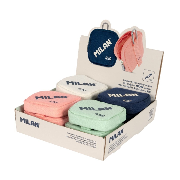 Milan Serie 1918 430 Expositor con 12 Monederos Peque�os - Tama�o Monedero 10,3x10x2,5cm - Cierre de