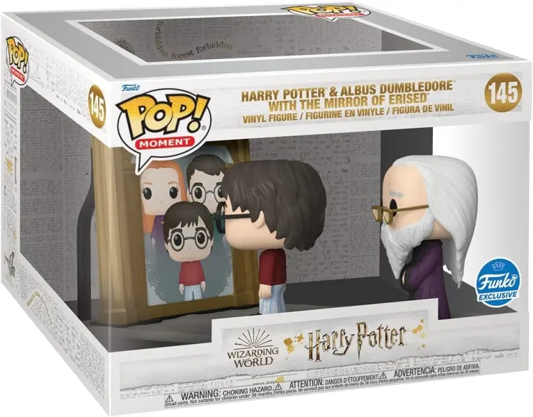 Funko Pop Moment Harry Potter Harry Potter y Albus Dumbledore con el Espejo de Erised - Set de Figur