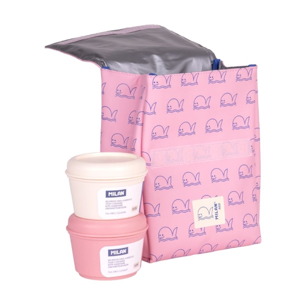 Milan Coleccion 460 Bolsa Isotermica Porta Alimentos 3,5L - Incluye 2 Recipientes para Alimentos de 
