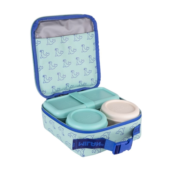 Milan Coleccion 460 Bolsa Isotermica Porta Alimentos 3,9L - Incluye 3 Recipientes para Alimentos 2x 