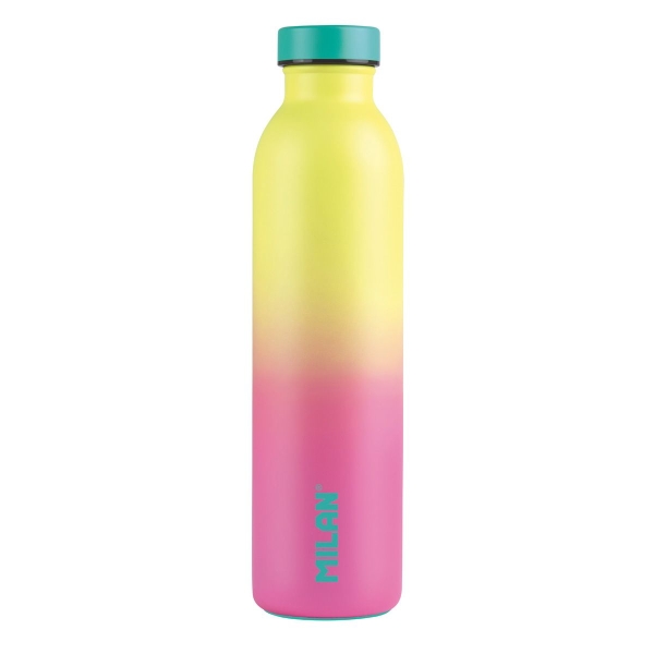 Milan Serie Sunset Botella Isotermica 0.59L - Doble Pared de Acero Inoxidable - Liquidos Calientes h