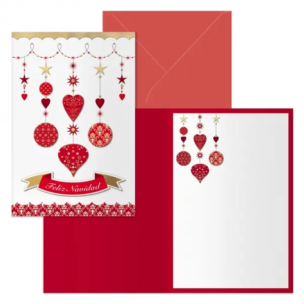 Dohe Carrusel Pack de 6 Tarjetas de Felicitacion Navide�a con Sobre - Tama�o Cerrada 11.5x17cm, Abie