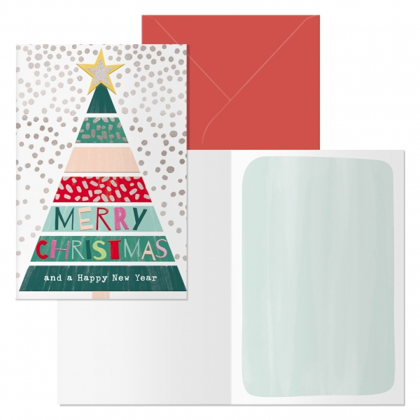 Dohe Natale Pack de 6 Tarjetas de Felicitacion Navide�a con Sobre - Tama�o Cerrada 11.5x17cm, Abiert