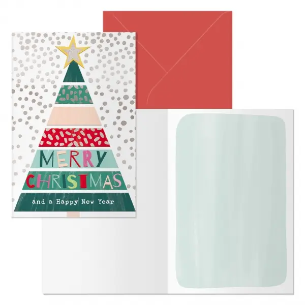 Dohe Natale Pack de 6 Tarjetas de Felicitacion Navide�a con Sobre - Tama�o Cerrada 11.5x17cm, Abiert