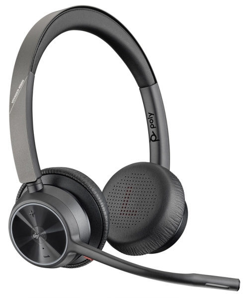 Plantronics/Poly Voyager 4320 UC M Auriculares con Microfono Bluetooth - Almohadillas Acolchadas - C