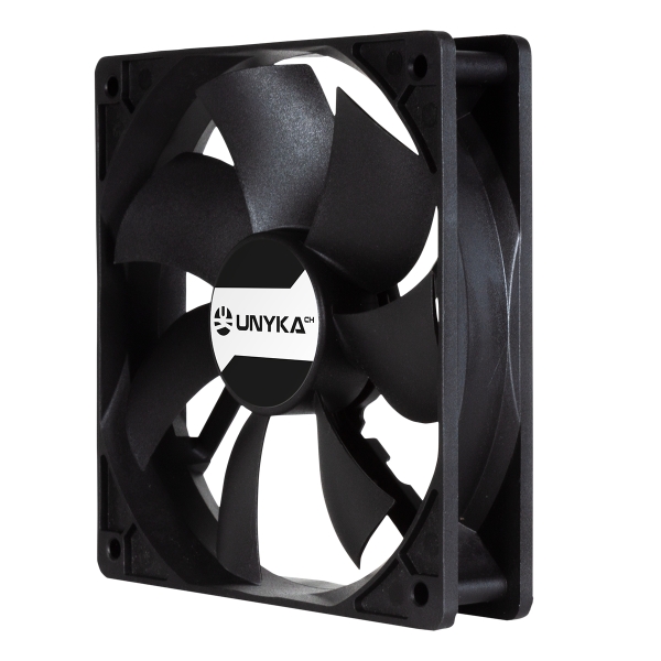 Unykach Server Ventilador 120mm de Doble Bola - Velocidad Max. 1800rpm - Conector de 4 Pines con Con