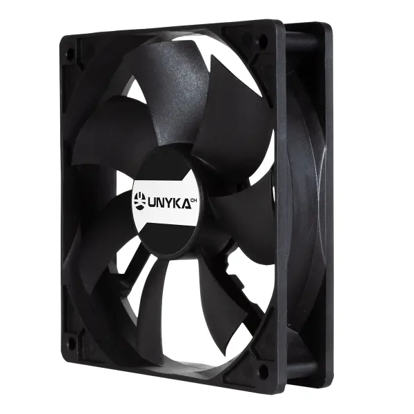 Unykach Server Ventilador 120mm de Doble Bola - Velocidad Max. 1800rpm - Conector de 4 Pines con Con
