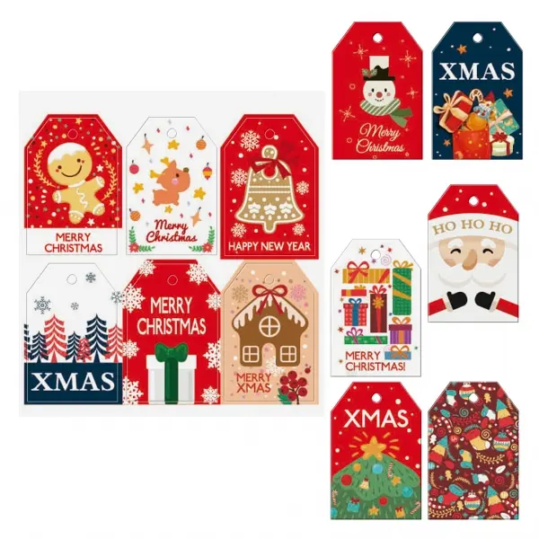 Dohe Navidad Pack de 48 Etiquetas para Regalos - Dise�os Navidad - Tama�o 4,6x6,8cm - Troqueladas so