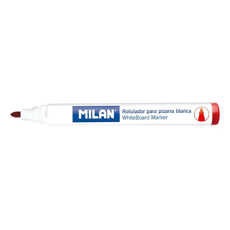 Milan Rotuladores para Pizarra Blanca con Punta Redonda - Punta 4.7 mm - Tinta a Base de Alcohol - B
