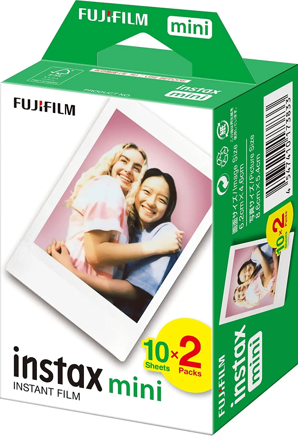 Fujifilm Instax mini Pack de 2x10 Peliculas de Fotos Instantaneas - Validas para todas las Camaras m