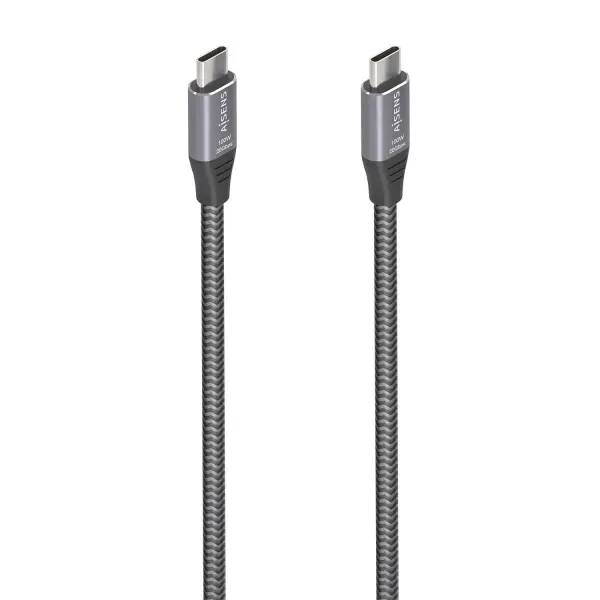 Aisens Cable USB 3.2 Gen2x2 Aluminio 20Gbps 8K@30Hz 5A 100W E-Mark - Tipo USB-C/M-USB-C/M - 3.0m - C