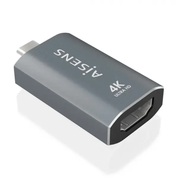 Aisens Conversor USB-C a HDMI 2.0 - Carcasa de Aluminio - Resolucion 4K@60Hz - Profundidad de Color 