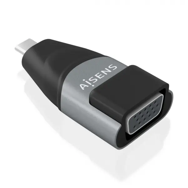 Aisens Conversor USB-C a VGA de Aluminio - Transmision de Se�ales USB a VGA - Resolucion 1920�1200@6