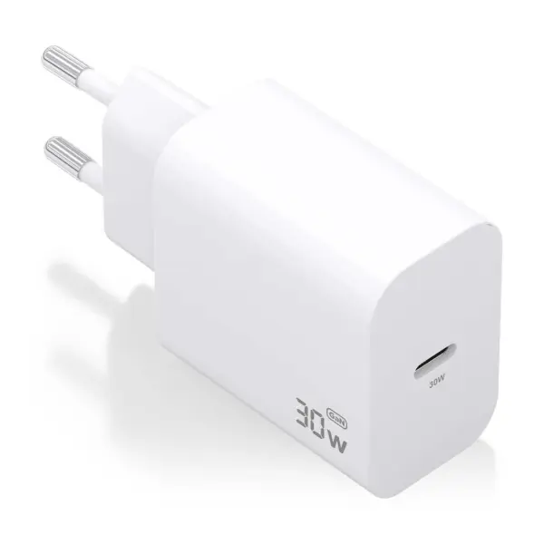 Aisens Cargador GaN 30W - USB-C PD3.0 - Color Blanco