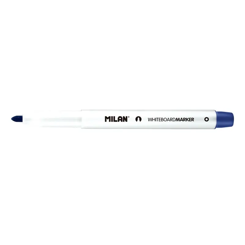 Milan Rotuladores para Pizarra Blanca con Punta Redonda - Punta 3.7 mm - Tinta a Base de Alcohol - B