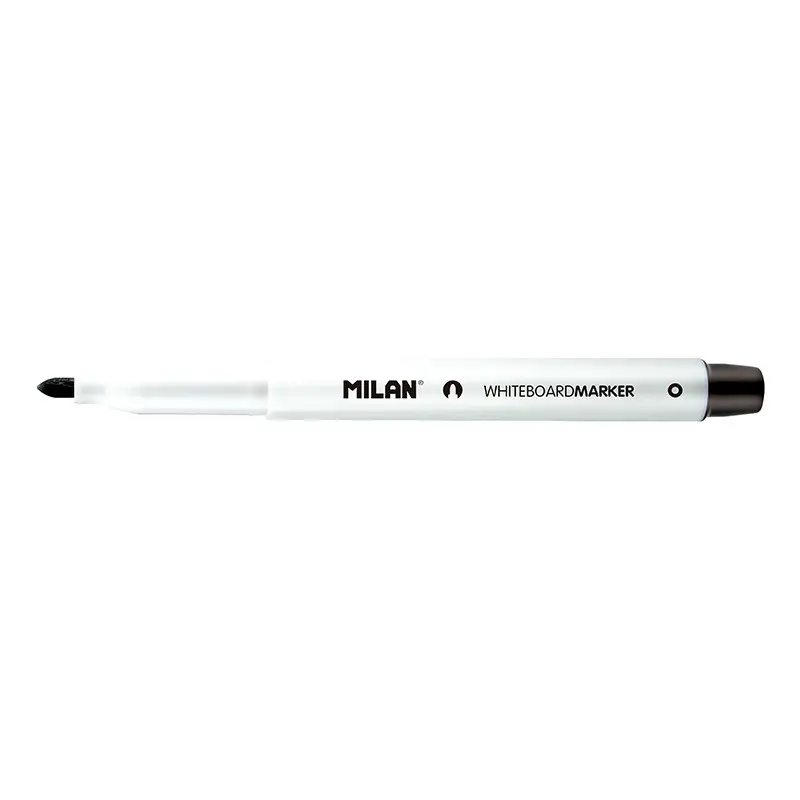 Milan Rotuladores para Pizarra Blanca con Punta Redonda - Punta 3.7 mm - Tinta a Base de Alcohol - B