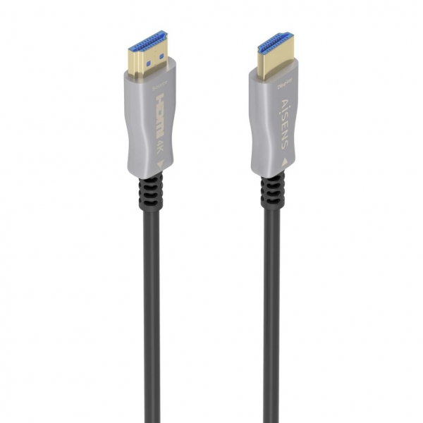Aisens Cable HDMI V2.0 AOC Premium Alta Velocidad con Ethernet - Conectores Tipo a Macho - Fibra Opt
