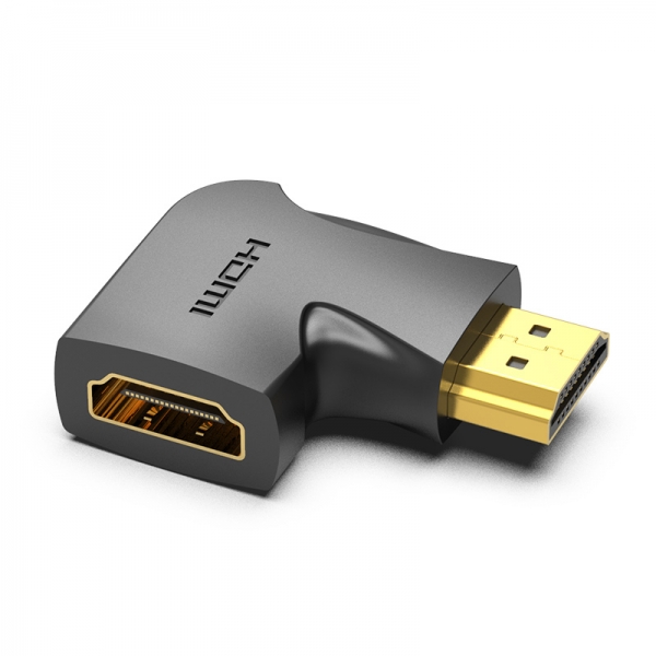 Vention Adaptador HDMI Macho a HDMI Hembra 4K 90� - Color Negro