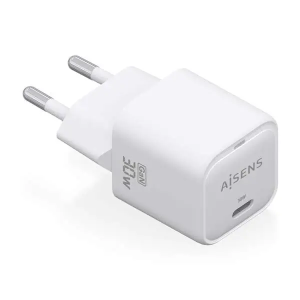 Aisens Cargador GAN 30W - 1xUSB-C PD3.0 QC4.0