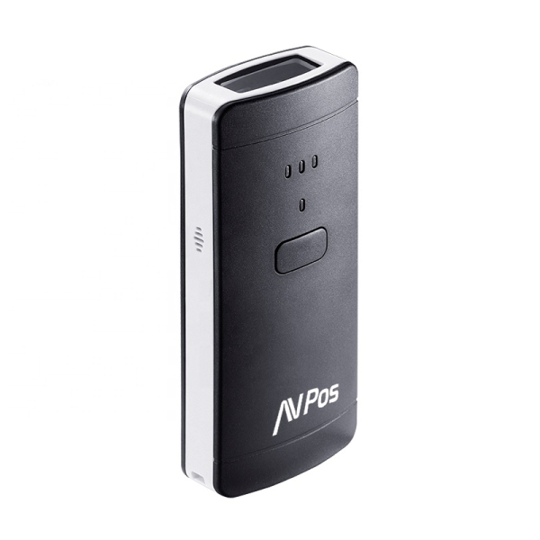 AVPos BP200 Lector de Codigos Portatil - 1600Mah - Codigos 1D, 2D y QR - USB, Bluetooth - Color Negr