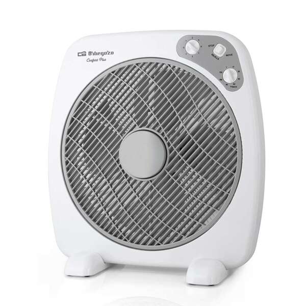 Orbegozo BF 0140 Ventilador Portatil con Difusor Rotativo y Temporizador - Ideal para Oficina, Campi