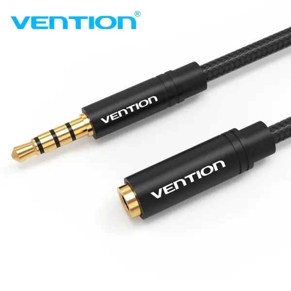 Vention BHBBG Cable de Extension de Audio - Estereo - Contactos Ba�ados en Oro - Diametro 3.5 mm - C