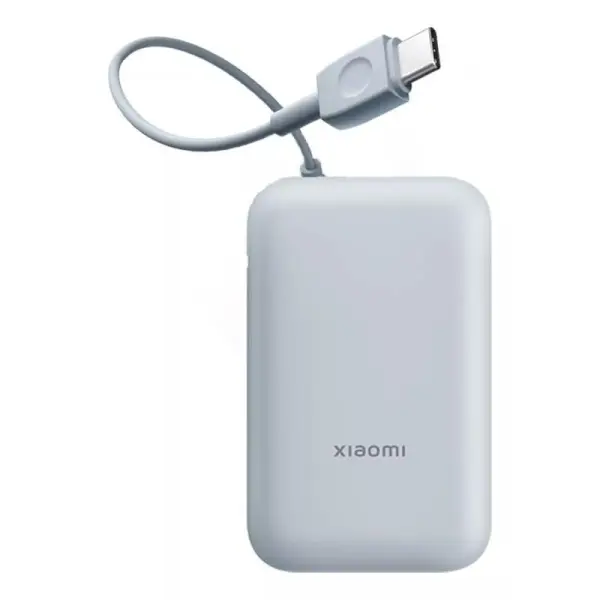 Xiaomi Bateria Externa/Power Bank 10000 mAh con - Carga Rapida 22.5W - Cable de Carga Integrado - Pu