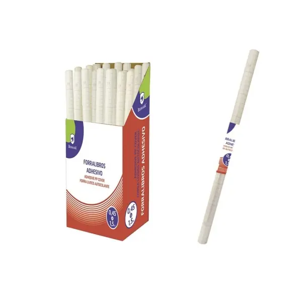 Bismark Rollo de Polipropileno 1.5x0.45m - Autoadhesivo - Cuadricula de Precision - Transparente