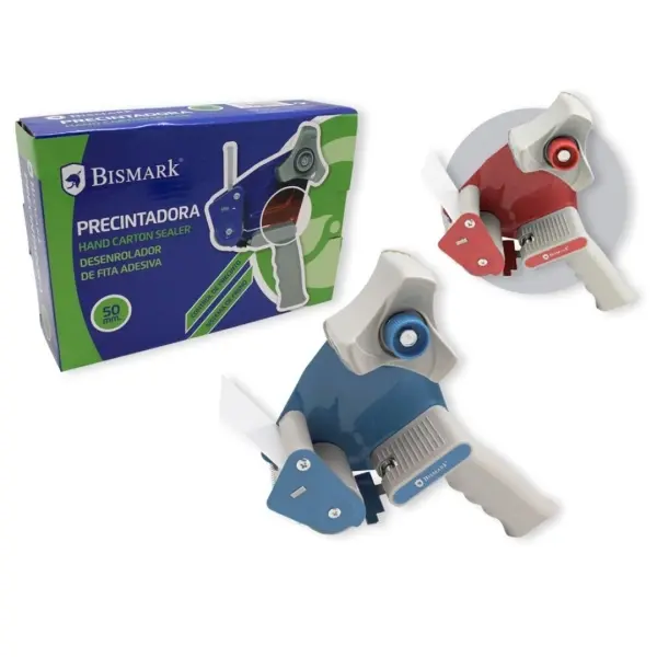 Bismark New Line TD1201 Precintadora - Cuchilla de Acero Templado - Empu�adura Ergonomica - Colores 