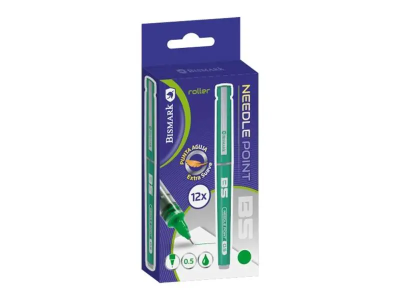 Bismark Boligrafo Tinta Liquida Punta Aguja - Escritura Suave - Alta Precision - Durabilidad Prolong