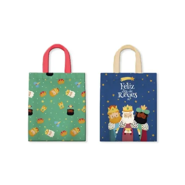 Bismark Bolsa Canvas Carton Reyes Magos - Medidas 38x41cm - 2 Dise�os
