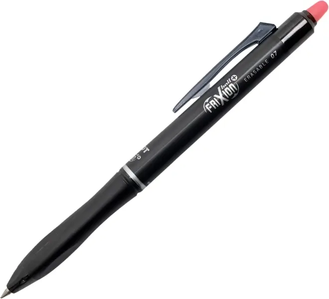Pilot Frixion Ball Plus Boligrafo Borrable - Punta de 0.7mm y Trazo de 0.35mm - Recargables - 80% de