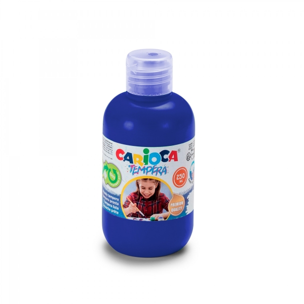 Carioca Botella de Tempera - 250ml - Colores Superlavables - Faciles de Mezclar - Aplicable en Mater