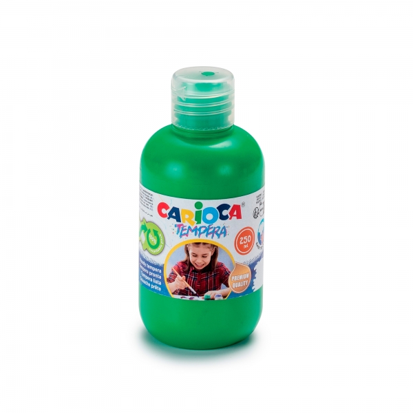 Carioca Botella de Tempera - 250ml - Colores Superlavables - Faciles de Mezclar - Aplicable en Mater