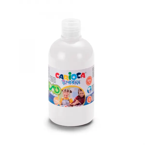 Carioca Botella Tempera 500ml - Colores Superlavables - Faciles de Mezclar - Aplicable en Materiales
