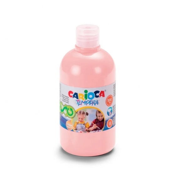 Carioca Botella de Tempera - 500ml - Colores Superlavables - Faciles de Mezclar - Aplicable en Mater