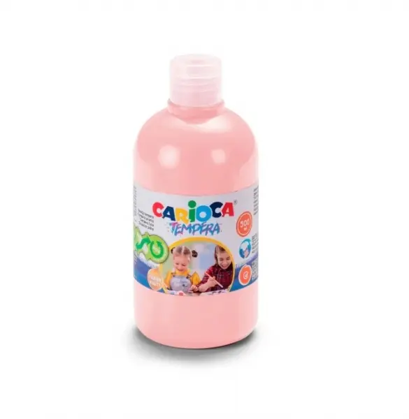Carioca Botella de Tempera - 500ml - Colores Superlavables - Faciles de Mezclar - Aplicable en Mater