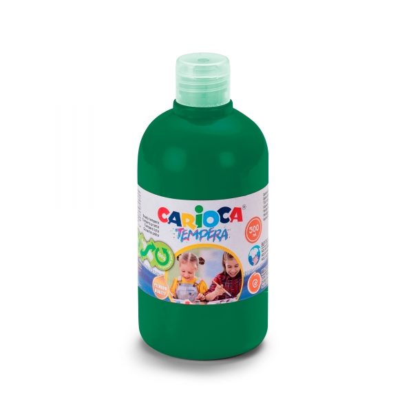 Carioca Botella de Tempera - Colores Superlavables - Faciles de Mezclar - Aplicable en Materiales Po