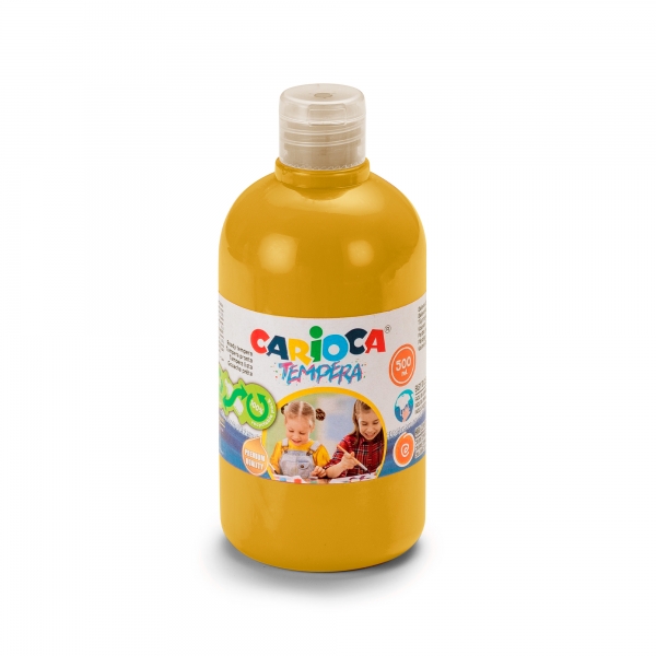 Carioca Botella de Tempera - 500ml - Colores Superlavables - Faciles de Mezclar - Aplicable en Mater