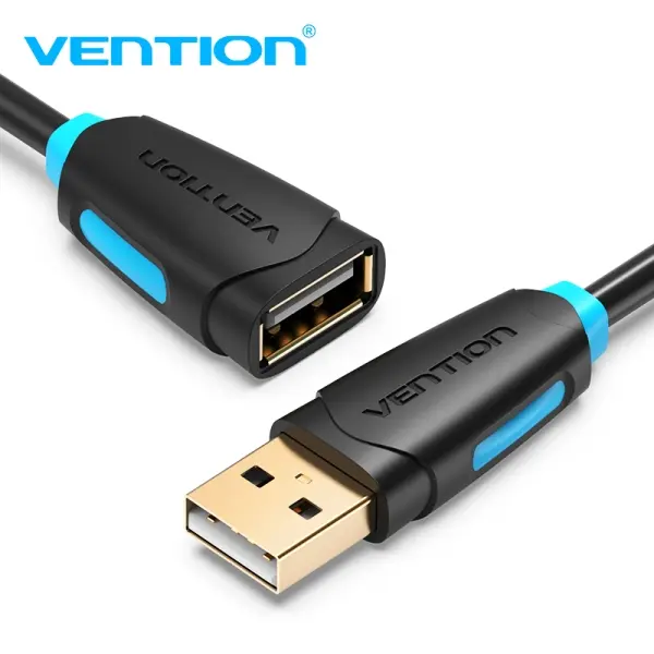 Vention Cable Extension USB 2.0 - Contactos Dorados - Transmision 0.48Gbps - Aislamiento PVC - Color