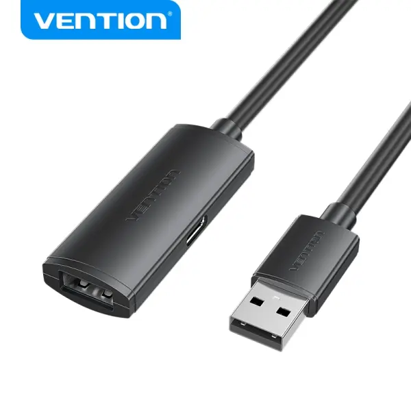 Vention Cable de Extension Activo USB 2.0 - Transferencia de Datos 480 Mbps - Conexion Estable - Con