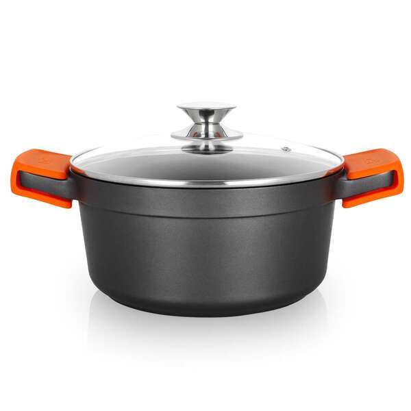 Orbegozo CDH 3024 - Cacerola de Aluminio Fundido para Guisos de la Abuela Indeformable - 4.5 L - Asa