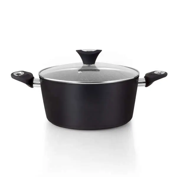 Orbegozo CFM 2024 Fundicook Cacerola de Aluminio Forjado con Capacidad de 5.09L - Antiadherente Libr