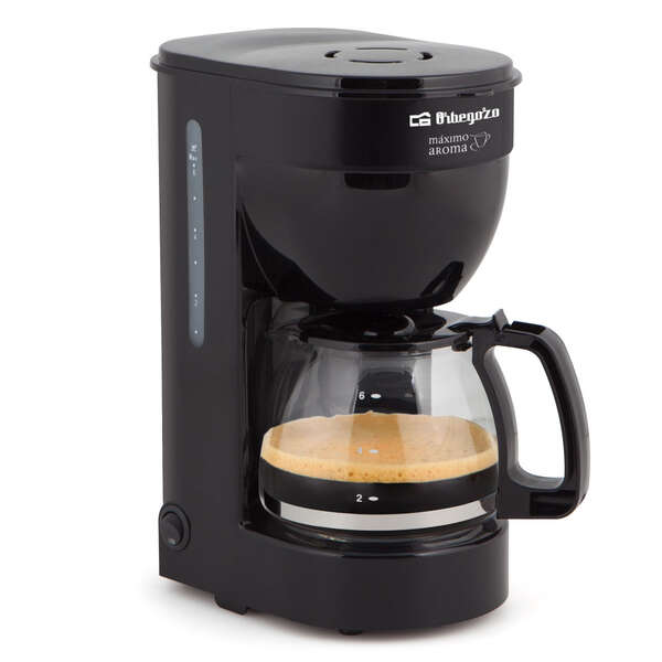 Orbegozo CG 4014 Cafetera de Goteo Negra - Disfruta de 6 Tazas de Cafe Caliente con Rapidez y Comodi