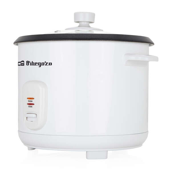 Orbegozo CO 3031 Cocedor de Arroz - Cocina Arroz sin Pegarse - Capacidad 1.8L - Vaporera Incluida - 