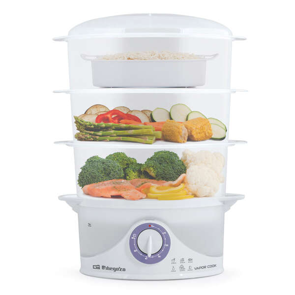 Orbegozo CO 4015 Vaporera Multifuncional - Cocina Saludable y Completa en un Solo Equipo - Temporiza