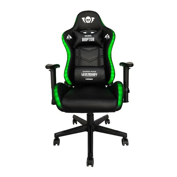 Cromad Serie Raptor Legendary Silla Gaming - Altura Regulable con Piston de Gas Clase 2 - Reclinable