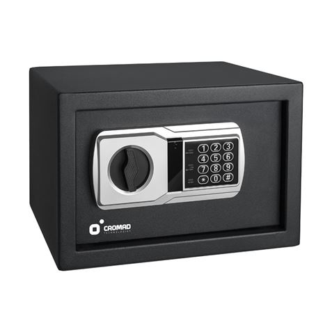 Cromad Caja Fuerte Electronica - Alto Nivel de Seguridad - De 3 a 8 Digitos - Bisagras Ocultas - Inc