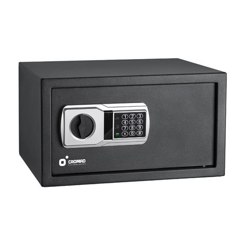 Cromad Caja Fuerte Electronica - Alto Nivel de Seguridad - De 3 a 8 Digitos - Bisagras Ocultas - Inc